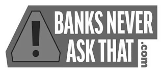 BANKS NEVER ASK THAT .COM logo