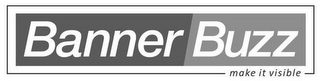 BANNER BUZZ MAKE IT VISIBLE logo