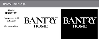 BANTRY HOME LOGO MAIN IDENTITY CORMORANET BOLD (ADJUSTED) CORMORANT BOLD BANTRY HOME BANTRY HOME logo