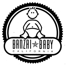 BANZAI BABY CALIFORNIA logo