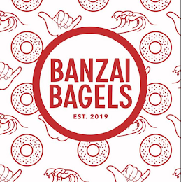BANZAI BAGELS EST 2019 logo