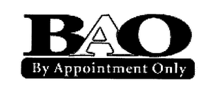 BAO BY APPOINTMENT ONLY logo
