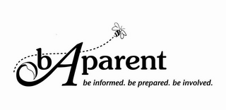 BAPARENT BE INFORMED. BE PREPARED. BE INVOLVED. logo