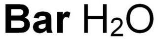 BAR H2O logo