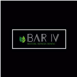 BAR IV RESTORE. REFRESH. RENEW. logo