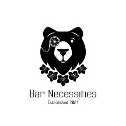 BAR NECESSITIES ESTABLISHED 2024 logo