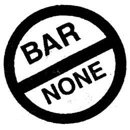 BAR NONE logo
