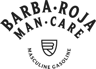 BARBA · ROJA MAN · CARE BR MASCULINE GASOLINE logo