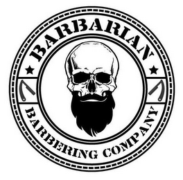 BARBARIAN BARBERING COMPANY logo