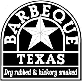 BARBEQUE TEXAS DRY RUBBED & HICKORY SMOKED logo