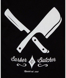 BARBER & BUTCHER MUNICH EST. 2008 logo