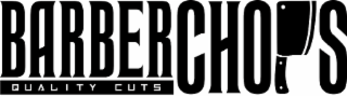 BARBER CHOPS QUALITY CUTS logo