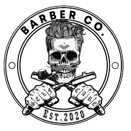 BARBER CO. EST. 2020 SELF CARE logo