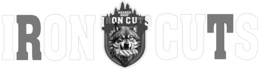 BARBER SHOP IRON CUTS logo