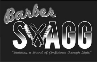 BARBER SWAGG "BUILDING A BRAND OF CONFIDENCE THROUGH STYLE" logo
