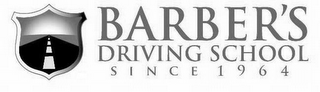 BARBER'S DRIVING SCHOOL SINCE 1964 logo