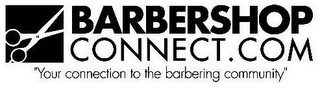 BARBERSHOPCONNECT.COM "YOUR CONNECTION TO THE BARBERING COMMUNITY" logo