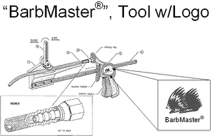 "BARBMASTER", TOOL W/LOGO logo