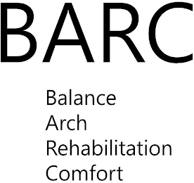 BARC BALANCE ARCH REHABILITATION COMFORT logo