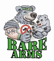 BARE ARMS BARE ARMS BANGS logo