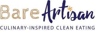 BARE ARTISAN CULINARY-INSPIRED CLEAN EATING logo