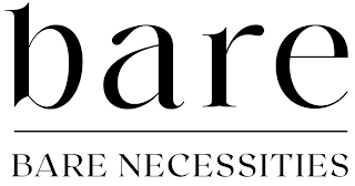 BARE BARE NECESSITIES logo