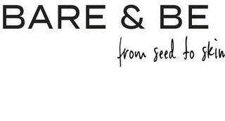BARE & BE FROM SEED TO SKIN logo
