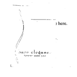 BARE ELEGANCE BEGINS WITH YOU logo