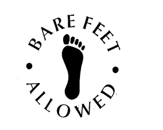 BARE FEET ALLOWED logo