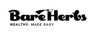 BARE HERBS HEALTHY. MADE EASY. logo