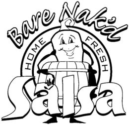BARE NAK'D SALSA HOME FRESH logo