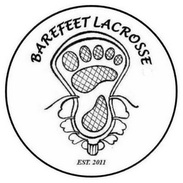 BAREFEET LACROSSE EST. 2011 logo