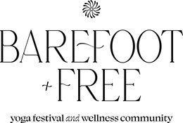 BAREFOOT + FREE YOGA FESTIVAL AND WELLNESS COMMUNITY logo