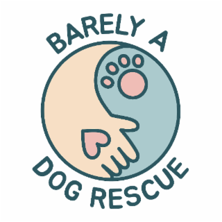 BARELY A DOG RESCUE logo