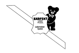 BARFEKT LEDER PFLEGE, LEDERMEISTER SYSTEM logo
