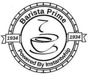 BARISTA PRIME POWERED BY INSTANTWHIP 1934 1934 logo