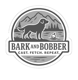 BARK AND BOBBER CAST. FETCH. REPEAT. logo
