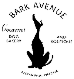 BARK AVENUE GOURMET DOG BAKERY AND BOUTIQUE ALEXANDRIA VIRGINIA logo