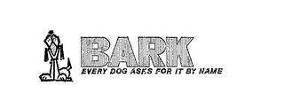 BARK EVERY DOG ASKS FOR IT BY NAME logo