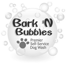 BARK 'N BUBBLES PREMIER SELF-SERVICE DOG WASH logo
