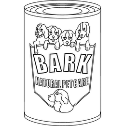 BARK NATURAL PET CARE logo