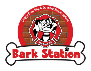 BARK STATION DOGGY BOARDING & DAYCARE HEADQUARTERS WOODSTOCK, GA logo