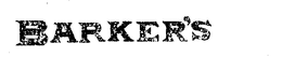 BARKER'S logo