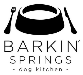 BARKIN' SPRINGS DOG KITCHEN logo