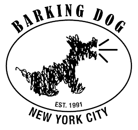 BARKING DOG NEW YORK CITY EST. 1991 logo