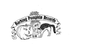 BARKING PUMPKIN RECORDS ARF! logo