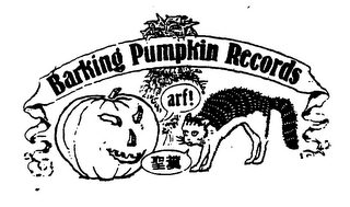 BARKING PUMPKIN RECORDS ARF! logo