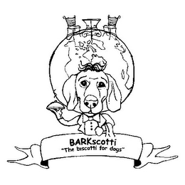 BARKSCOTTI "THE BISCOTTI FOR DOGS" logo