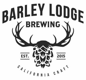 BARLEY LODGE BREWING EST. 2015 CALIFORNIA CRAFT logo