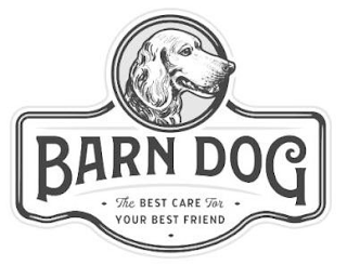 BARN DOG THE BEST CARE FOR YOUR BEST FRIEND logo
